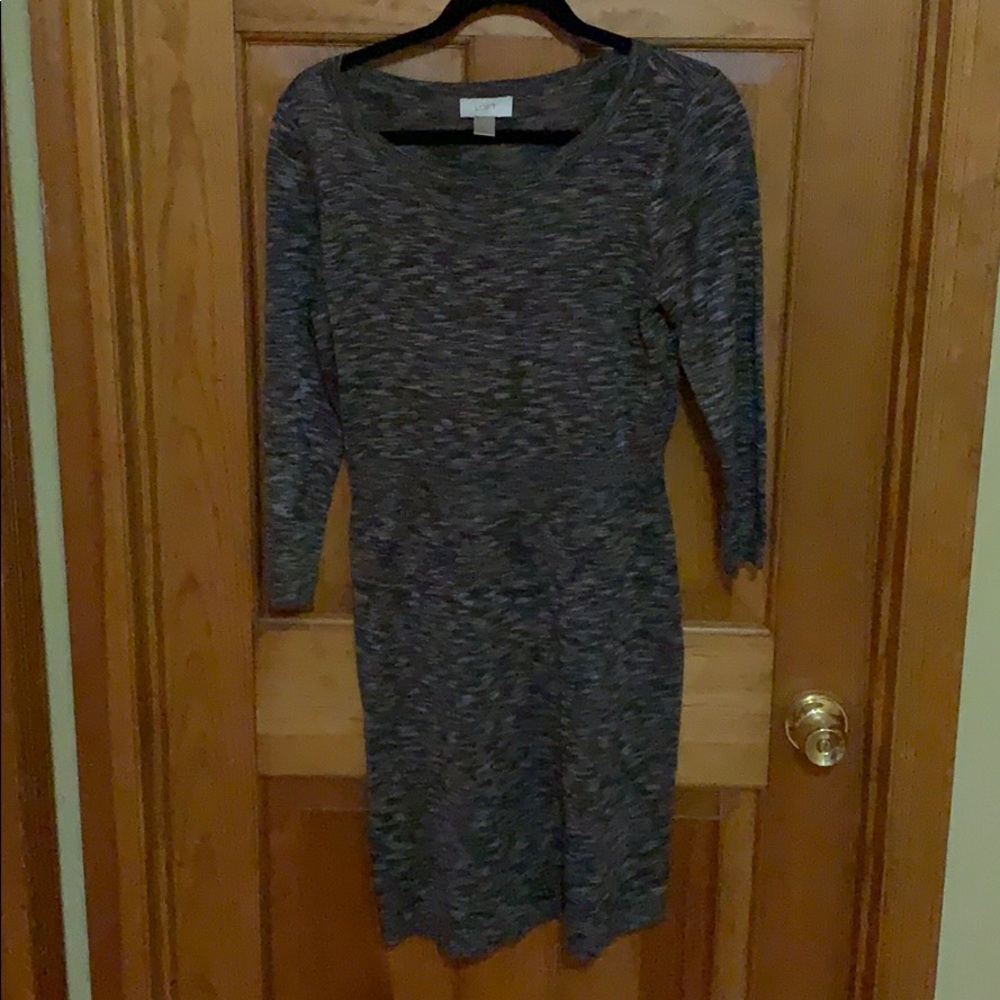 Loft Brown Sweater Dress
